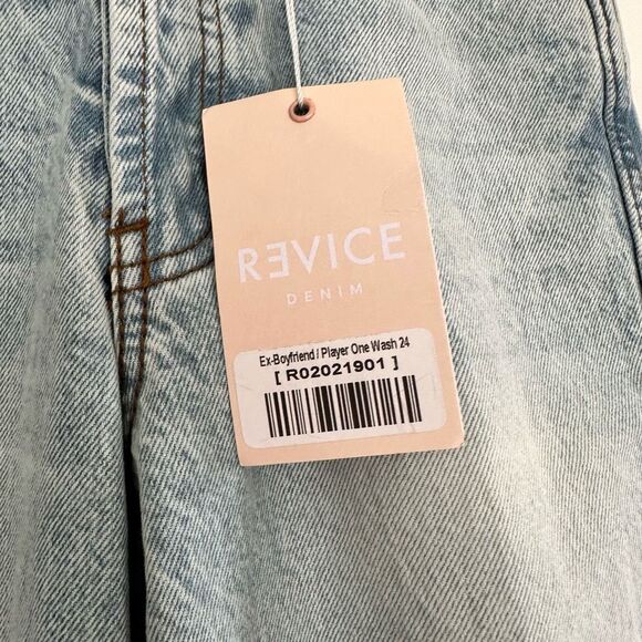 Revice Women’s 24 Ex Boyfriend Player One Wash Jeans NWT Butt Slit - Picture 4 of 10